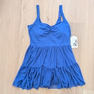 New Blogilates Women's Sweetheart Ballerina Dress Royal Blue Small (4-6)
